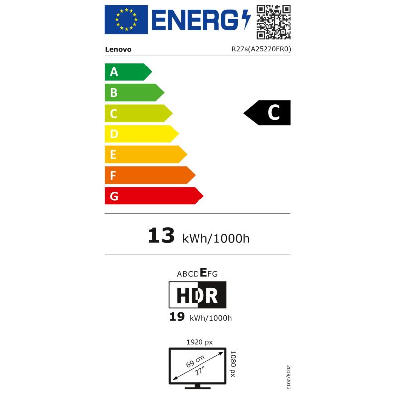 Lenovo R27s – Energieeffizienzklasse C