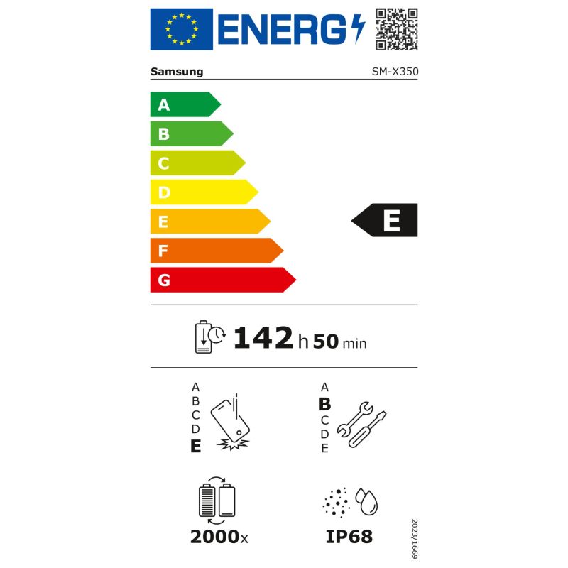 Samsung Tab Active 5 Pro EE  128GB 5G – Energieeffizienzklasse E