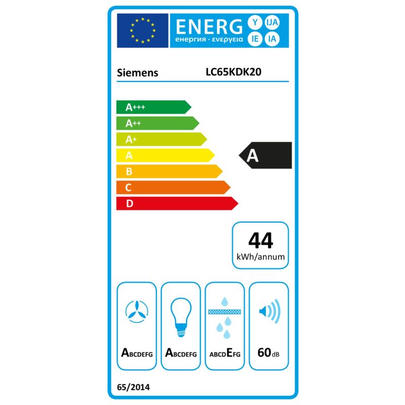 Siemens LC65KDK20  IQ100 Schrägesse – Energieeffizienzklasse A