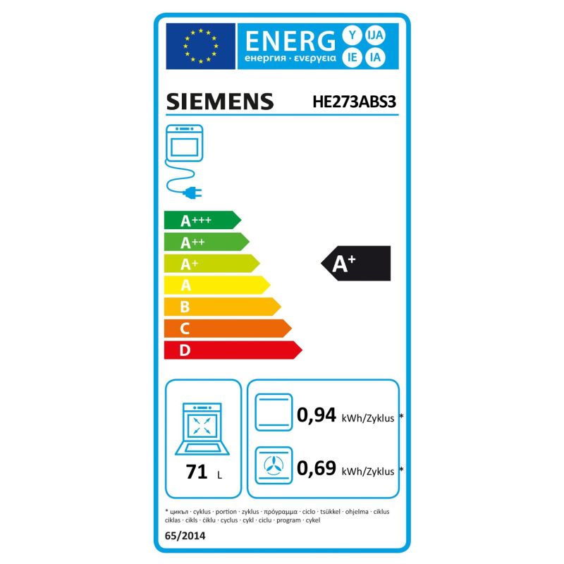 Siemens PQ212KA10 – Energieeffizienzklasse A+