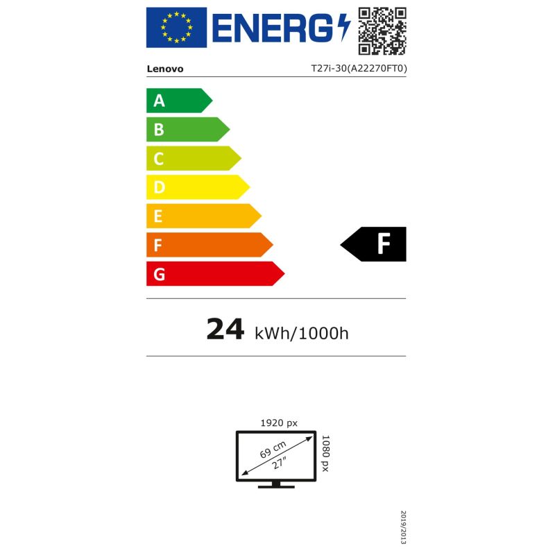 Lenovo ThinkVision T27i-30 – Energieeffizienzklasse F