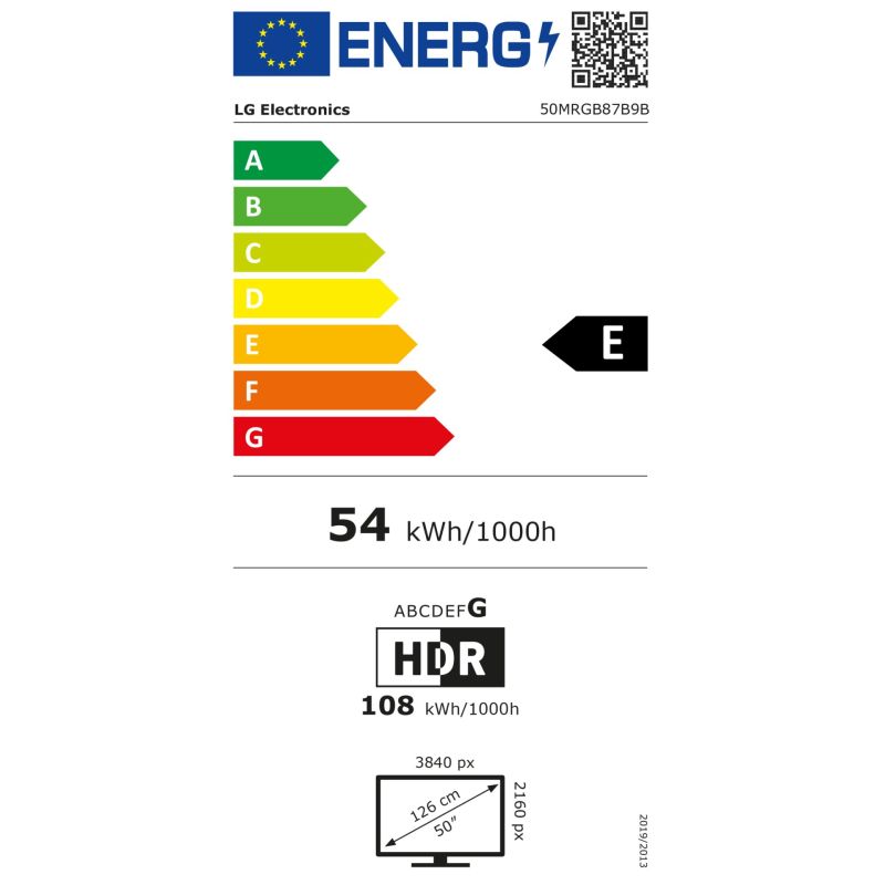 LG 50MRGB87B9B.AEU – Energieeffizienzklasse E