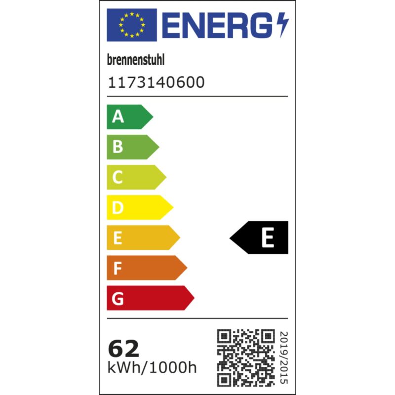 Brennenstuhl Multi Battery LED  Hybrid Strahler – Energieeffizienzklasse E