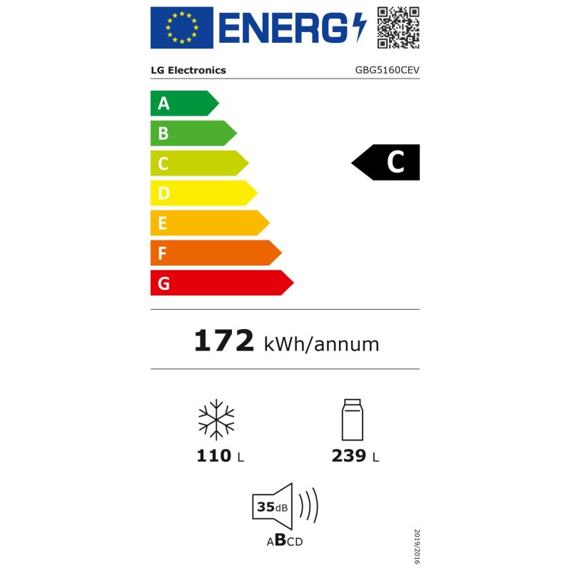 LG GBG5160CEV  Black Steel – Energieeffizienzklasse C