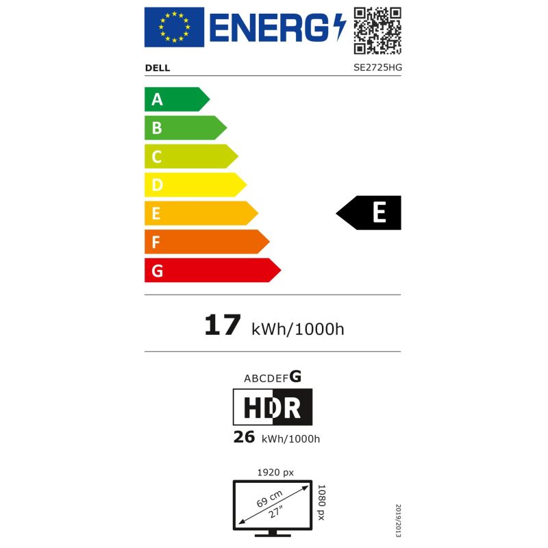 Dell SE2725HG – Energieeffizienzklasse E