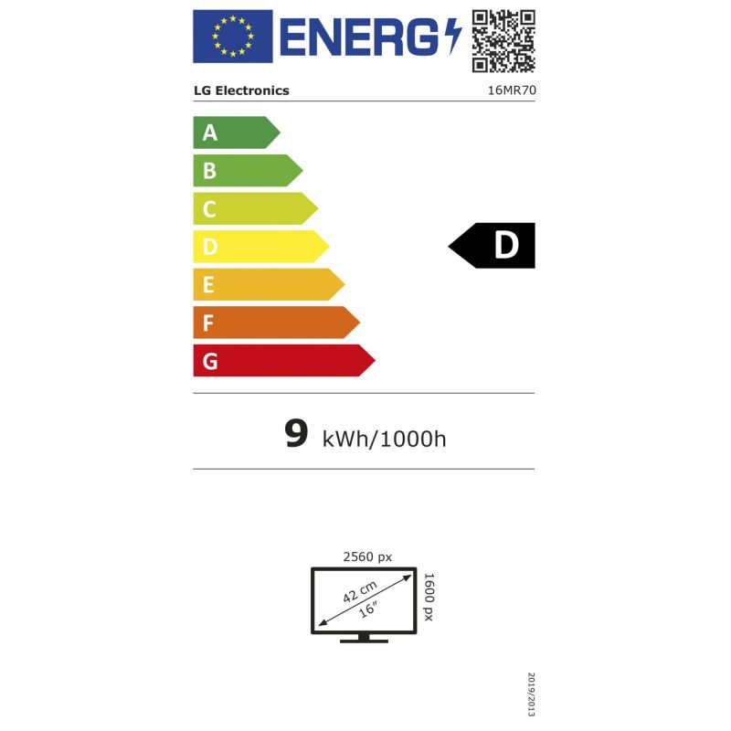 LG gram +view 16MR70.ASDWU – Energieeffizienzklasse D
