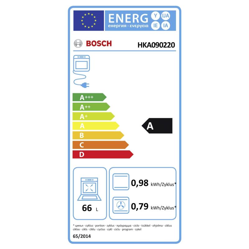 Bosch HKA 090220 – Energieeffizienzklasse A